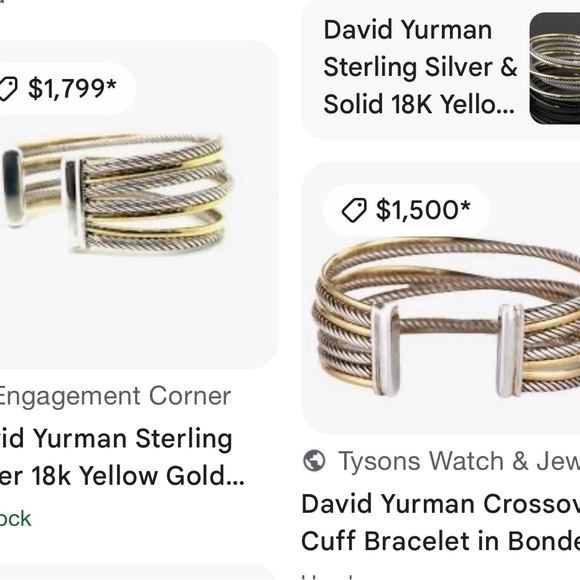 David Yurman Crossover Bangle Gold & Silver - Picture 13 of 13